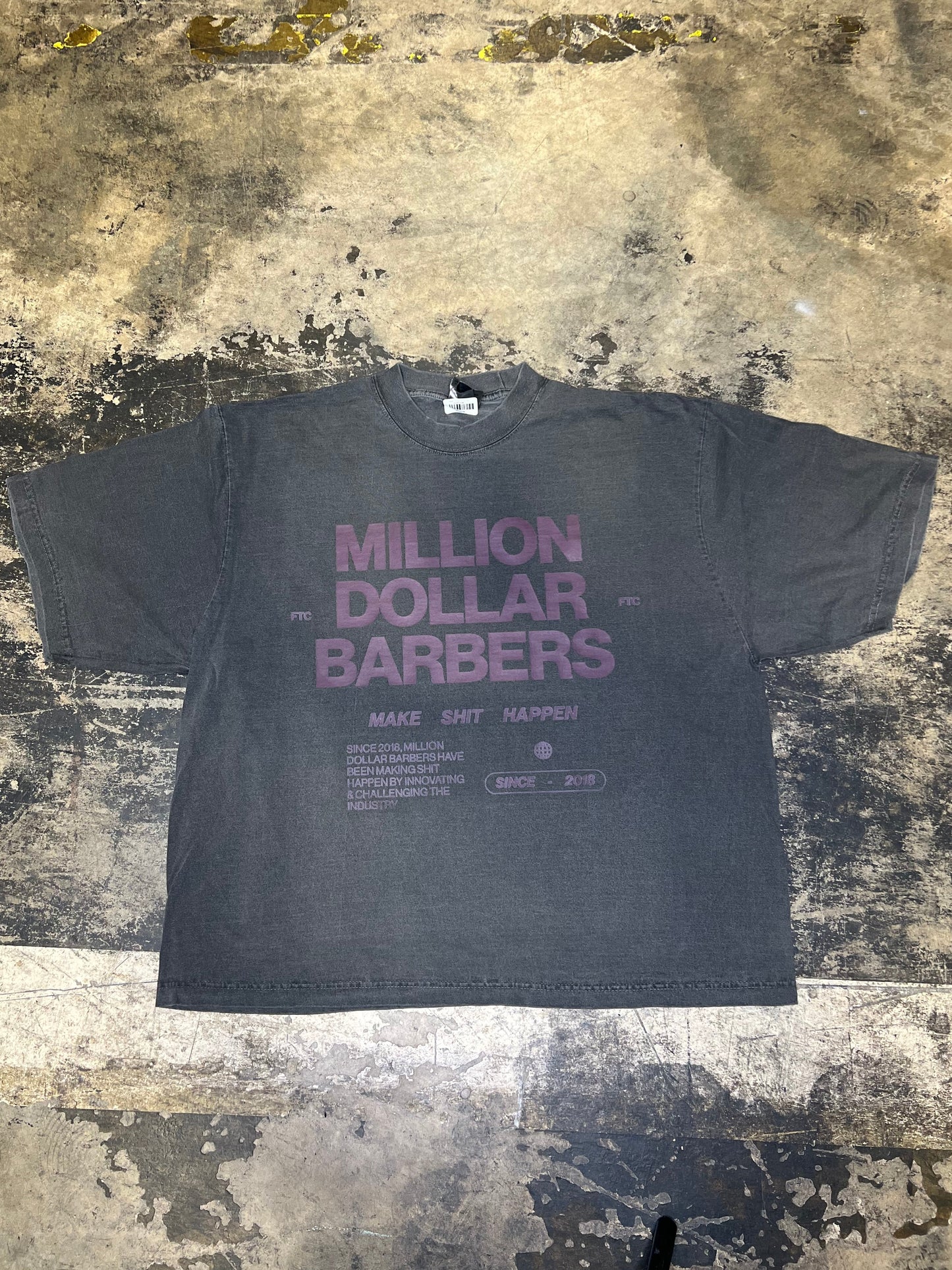 Million Dollar Barbers Drop Shoulder Tee (Grape)
